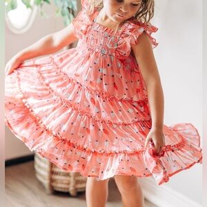 Cheeky Plum Brielle Shimmer Dress - Twinkle All The Way - Size 4T